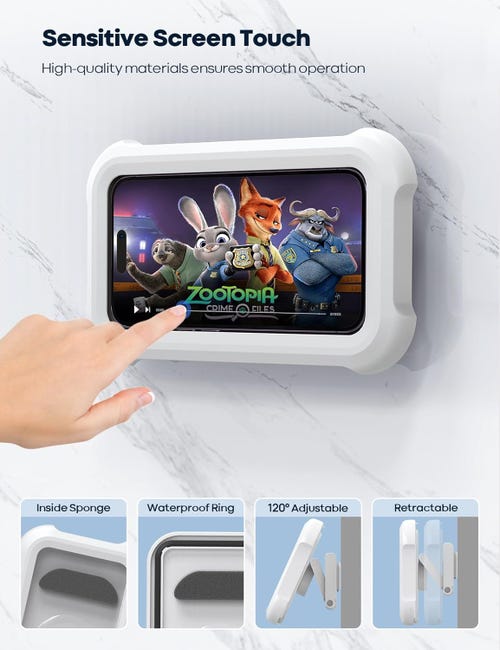 Support de téléphone étanche générique, support de téléphone douche